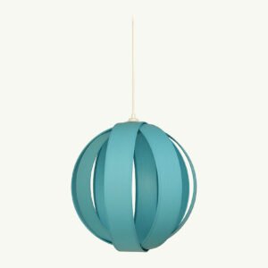 Modern Cream Fabric Cocoon Globe Style Vintage Light - Small