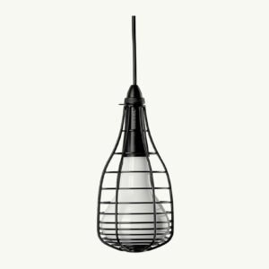 Homesake Vintage, Black Metal Crown Hanging Light